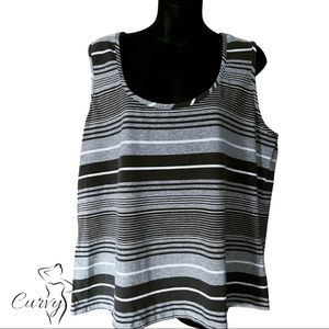 STRIPPED MUSCLE SHIRT SIZE 3X